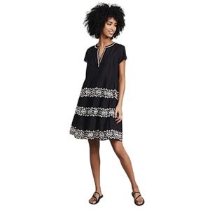 Roller Rabbit Pamela Black Embroidered Dress